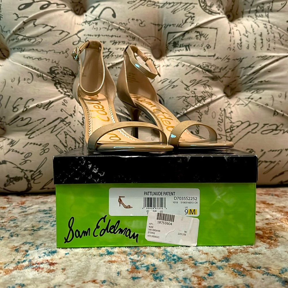 Sam Edelman Brand New Patti Nude Patent Heels